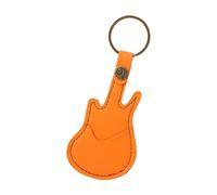 jiingekk PU Leather Key Chain Guitar Picks Holder Keychain Plectrums Bag Case Supply for Various Guitarists