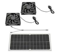 jiingekk Solar Panel Fans 16W Monocrystalline Silicon Energy Conversion For Garden Greenhouse And Pet House Cooling Fan Solar Panel Fan
