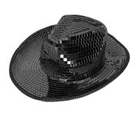 jiingekk Sparkling Cowboy Hat Mirrored Wild For Bachelorette Party Disco Cowboy Disco For Actor Actress Cowgirl Hats Women