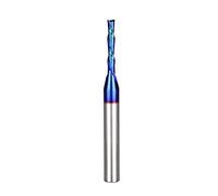 Jiiolioa X2112G Standard Spiral CNC Router Bit 1/4-Inch 2 Flute Down Cut End Mill 1/8" X 4/5" X 1/4" X 2 1/2"