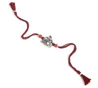 JIJA ANTIQUE Oxidised Shiv Ganesha Rakhi | Rakhi for Bhaiya Bhai Boy Raksha Bandhan Designer Rakhi | Rakshabandhan Rakhi for Bhaiya, One Size, Metal, No Gemstone