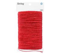 jijAcraft 2mm Red Jute Twine: 50m Natural Garden String Twine for Tying