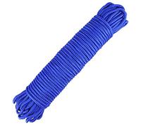 jijAcraft 6MM Royal Blue Nylon Rope: Thick Nylon Washing Line 30M Solid Binding Hanging Twisted Cord, Heavy Duty Rope for Garden, Hammock, Camping Trips, Marine Rigging