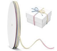 jijAcraft Pastel Macrame Cord 3mm: 30m Cotton Macrame Cord, Pastel Braided Craft Rope for DIY Crafts, Bracelet & Jewellery Making, Gift Wrapping, Boho Home Decoration