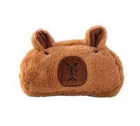JiJia LeCo Capybara Funny Print Large Eyes Seagull Bird Big Mouth Green Frog Soft Fabric Surface Fluffy Clothes Zipper Pencil Case, Capybaracity in Italy, pencil case
