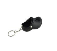 JIJIBA 1PC Mini Slipper Shoes Keychain Cute 3D Beach Hole Little Croc Shoe Key chain Women Backpack Pendant Keyring Jewelry
