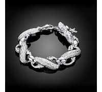 JIJIBA Classic big dragon 925 sterling silver Bracelets for man women Wedding party Gifts fashion fine luxury Jewelry