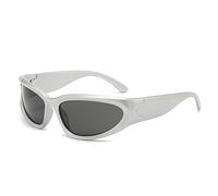JIJIBA New Sports Punk Sunglasses Women Square Goggle Men Luxury Sun Glasses Colorful Mirror Fashion Eyewear