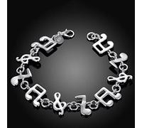 JIJIBA Popular brands Pretty Music note 925 sterling silver Bracelets for woman fine Luxury jewelry Wedding party fashion gifts