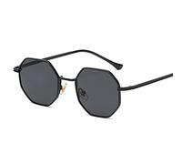 JIJIBA Sunglasses Men Vintage Octagon Metal Sunglasses for Women Luxury Brand Goggle Sun Glasses Ladies