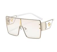 JIJIBA Vintage Punk Oversized Sunglasses MenS Designer Driving Glasses WomenS Luxury Retro Square Metal Frame Eyewear