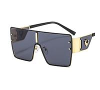 JIJIBA Vintage Punk Oversized Sunglasses MenS Designer Driving Glasses WomenS Luxury Retro Square Metal Frame Eyewear