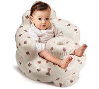 Jikasho Inflatable Baby Seat for 3-36 Months, Back Support, Built-in Air Pump, Learning to Sit, Blow Up Floor Seat with Tray