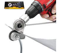Jikbeed Metal Nibbler Drill Attachment - Electric Drill Shears Attachment Cutter Nibbler, Sheet Metal Cutter Tool Adapter, Specifically Designed for Cutting Flat Metal Sheets of 21 Gauge and Below