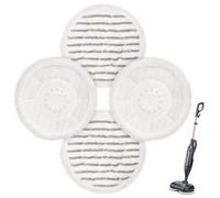 Jikefa 4PCS Steam Mop Pads Compatible with Shark Steam Mop S6002UK, S7201UK | Reusable Microfiber Replacement Pads for Shark Steam Scrub Mop, All-in-One Cleaning Pads, Rotating Power Pads for Hard Floor
