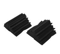 Jiklophg 4 Pack 4.6 x 4.6 x 9.5 inch Corner Bass Trap Acoustic Studio sponge Absorbers