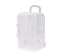Jikoiuty White mini roller travel suitcase candy box personality wedding candy box luggage trolley case candy toy small storage box