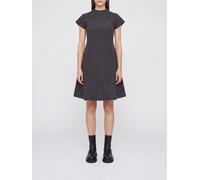 JIL SANDER A-Line Short-Sleeve Mini Dress in Pure Virgin Wool - Size: 38 - female