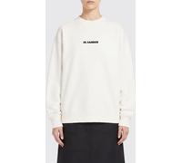 JIL SANDER Cotton Crewneck Sweatshirt with Logo - Size: S - female