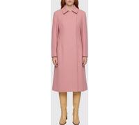 JIL SANDER Double-Breasted Long Coat in Pure Wool with Concealed Closure - Size: 40 - female