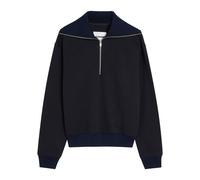 Jil Sander Half-zip Cotton Polo Sweatshirt - Navy - 50 (IT50 / L)