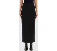 JIL SANDER High-Waisted Stretch Virgin Wool Midi Pencil Skirt - Size: 40 - female