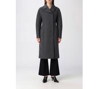 JIL SANDER Long Double-Breasted Coat in Pure Virgin Wool with Concealed Fastening - Size: 42 - female