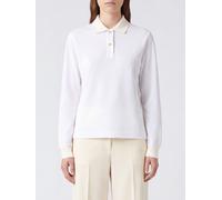 JIL SANDER Long-Sleeved Cotton Polo Shirt with Contrast Trims and Collar - Size: 40 - female