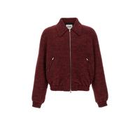 JIL SANDER Mélange Wool Bomber Jacket 50 IT