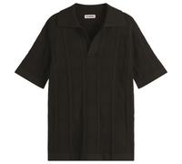 Jil Sander Men's Crochet Polo Shirt Black