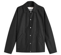 Jil Sander Men's Logo Cotton Coach Jacket Black