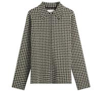 Jil Sander Men's Wool Check Zip Through Dark Grey