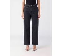 JIL SANDER Mid-Rise Straight-Leg Jeans in Black Cotton Denim with 5 Pockets - Size: 42 - female