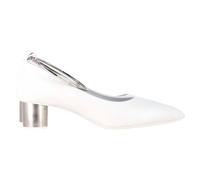 Jil Sander Preloved Alima Pumps In White Leather In Ecru