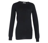 Jil Sander Preloved Plain Crewneck Sweater In Black Wool