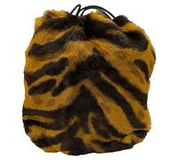 Jil Sander Preloved Tiger-Print Bucket Bag In Brown Pony Hair