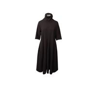 Jil Sander Preloved Turtleneck A-Line Dress In Brown Modal Brown