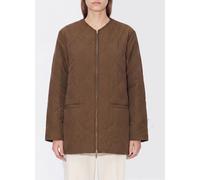 JIL SANDER Quilted Short Down Jacket in Polyester with Zip Closure and V-Neck - Size: 40 - female