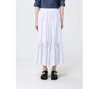 JIL SANDER Striped Cotton Midi Skirt - Size: 36 - female