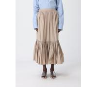 JIL SANDER Striped Cotton Midi Skirt - Size: 38 - female
