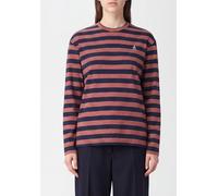 JIL SANDER Striped Long-Sleeve T-Shirt in Cotton with Embroidered Logo - Size: S - female