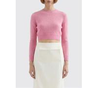 JIL SANDER Virgin Wool Cropped Sweater - Size: 44 - female