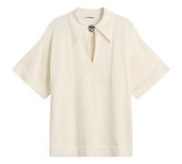 Jil Sander Women's Polo Top Porcelain