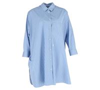Jil Sander Women's Preloved Striped Shirt in Light Blue Cotton | Size: 38