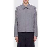 JIL SANDER Wool Shirt Jacket with Zip Closure and French Collar - Size: 48 - male