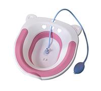 Jildouf Sitz Bath For Toilet Seat - Foldable Hemorrhoid Sitz Bath Toilet | Soothing Healing Sit Bath With Flusher, For Pregnant Women