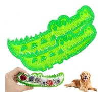 jileijar Dog Chew Toy Natural Rubber Environmental Protection Flexible Bite Resistance Grinding Chewers Supplies Aggressive teeth enrichment alligator feede treat And slow-feed Chew toycrocodile Feed