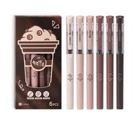 jileijar High-end Afternoon Tea Series Gel Ink Pens Fashion Design Quick Dry 0.5mm Black Office Stationer School For Student Gel Pen N1a2