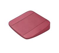 JILEIOK Car Booster Seat Cushion for Fiat Bravo 500 124 Spide Freemont, PU Leather Wedge Butt Pillow Mat Anti-Slip Breathable Chair Pad Accessories,B/red-S/4cm