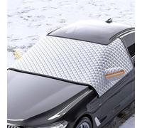 JILEIOK Car Snow Cover for Benz S-Class (W222) 2014-2020, Winter Windshield Covers Ice Frost Window Protector with Side Wing Mirror Cover Foldable Accessories,A/155 * 110cm